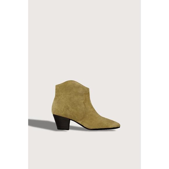 NEW ISABEL MARANT women's dicker suede iconic ankle boot in taupe - Picture 1 of 5